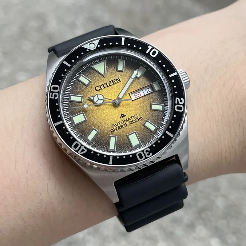 Citizen Promaster Diver's Automatic Yellow Dial Men's Watch | NY0120-01X